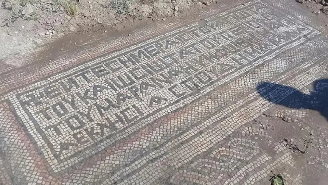 Adıyaman'da 15 yıl sonra ortaya çıkan mozaik, Roma dönemine ait çıktı
