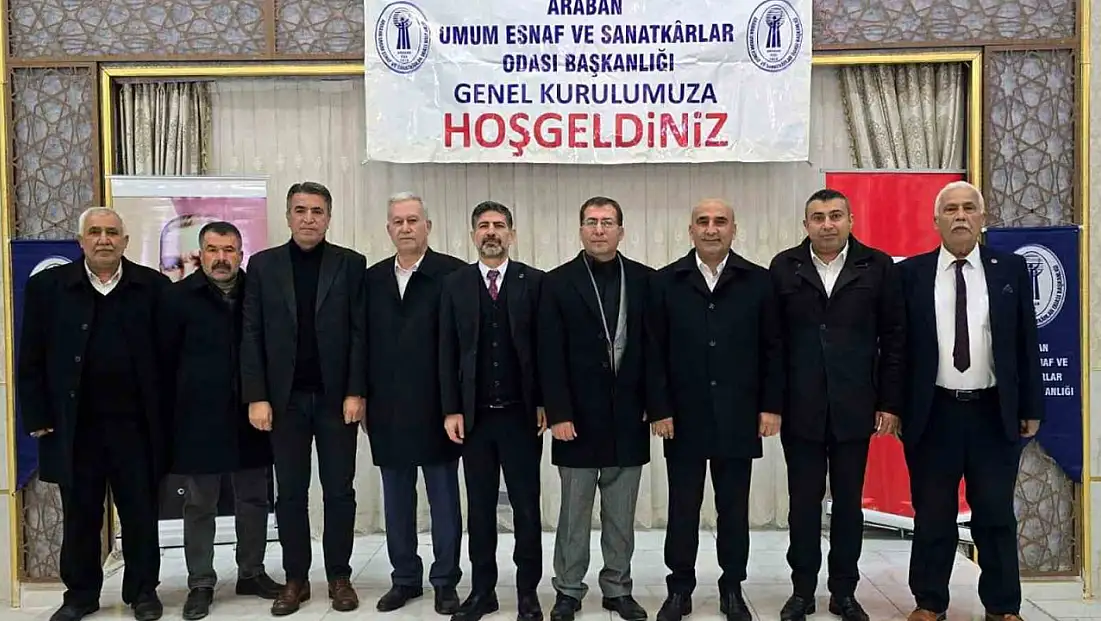 Araban’da esnaf odası başkanı Ahmet Karakuş güven tazeledi