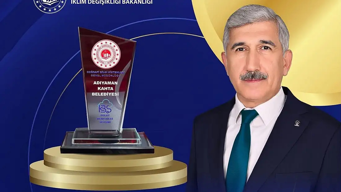 Kahta Belediyesi'ne Dijital Belediyecilikte 'Başarı Ödülü' verildi