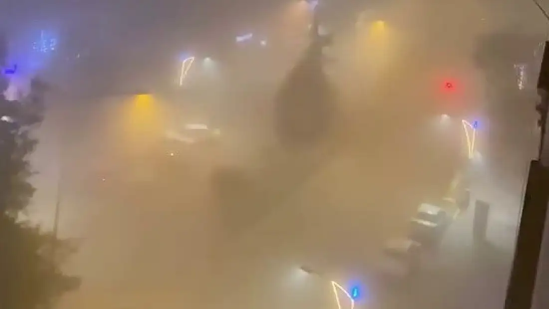 Kahta'da yoğun sis etkili oldu