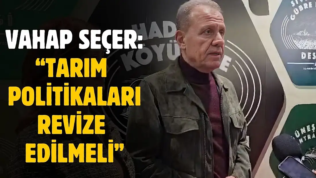 Vahap Seçer'den Mersin Tarım Fuarı'nda kritik tarım ve kent mesajları