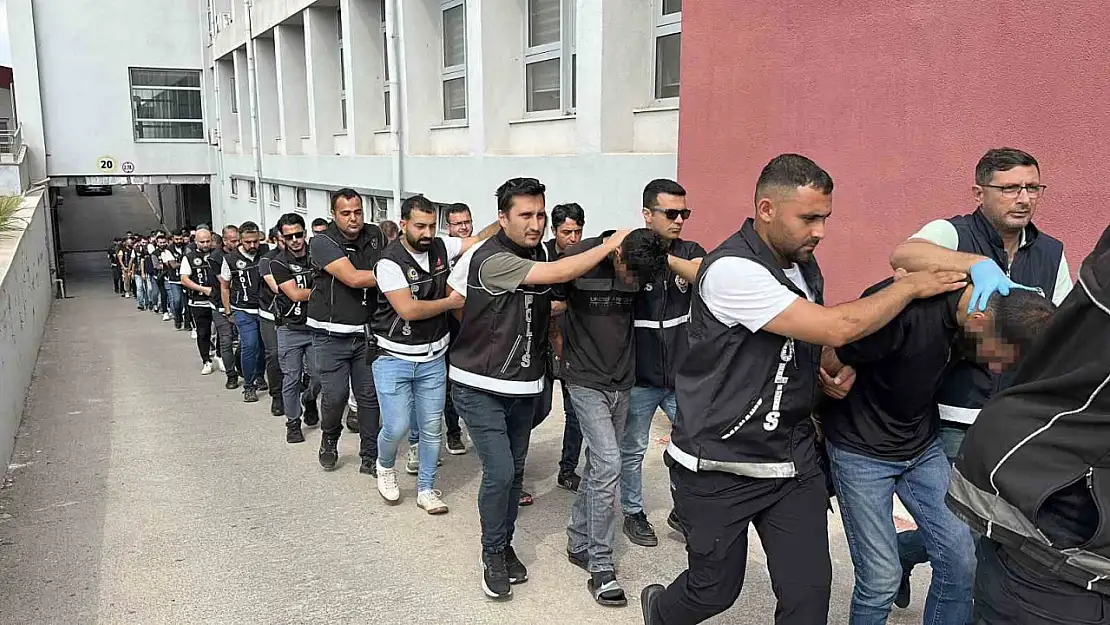 Uyuşturucu operasyonunda 152 kişi tutuklanarak cezaevine gönderildi