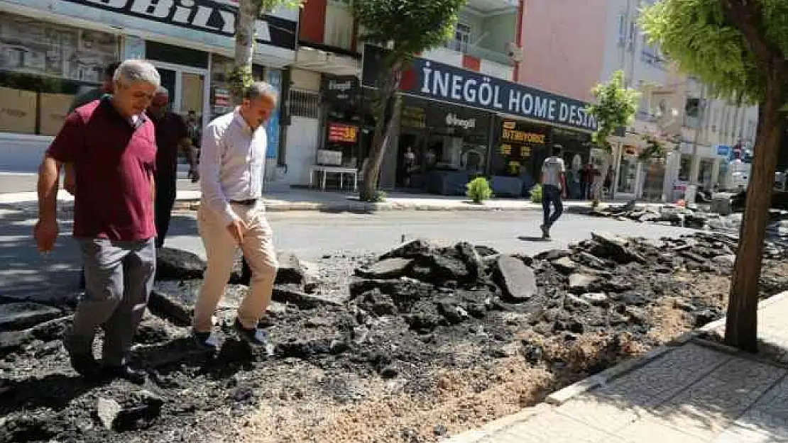 Başkan Kılınç, Prestij cadde çalışmalarını inceledi