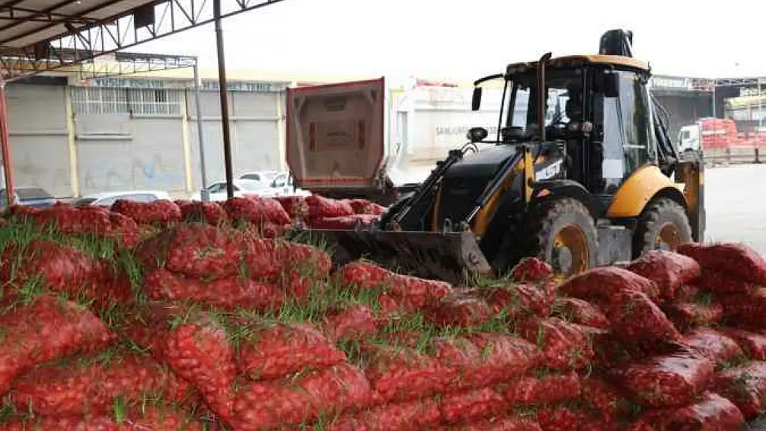 Zabıtadan Denetim, Çürümüş 22 Ton Soğan İmha Edildi