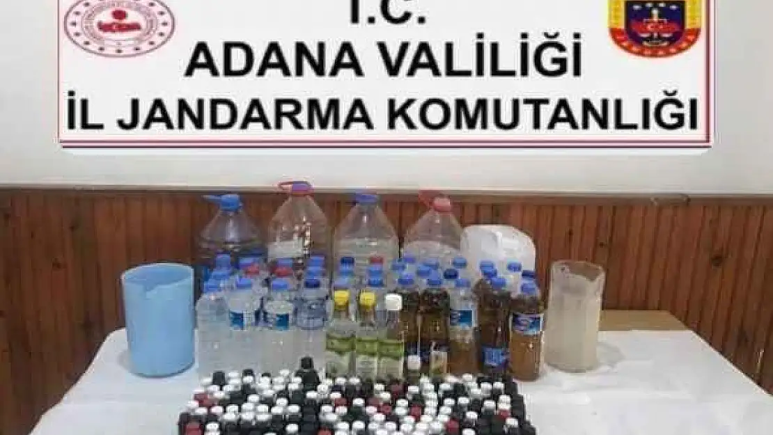 Jandarma ekiplerinden sahte alkol operasyonu