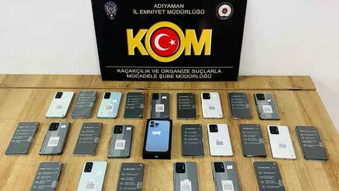 Adıyaman'da kaçak cep telefonuna 1 gözaltı