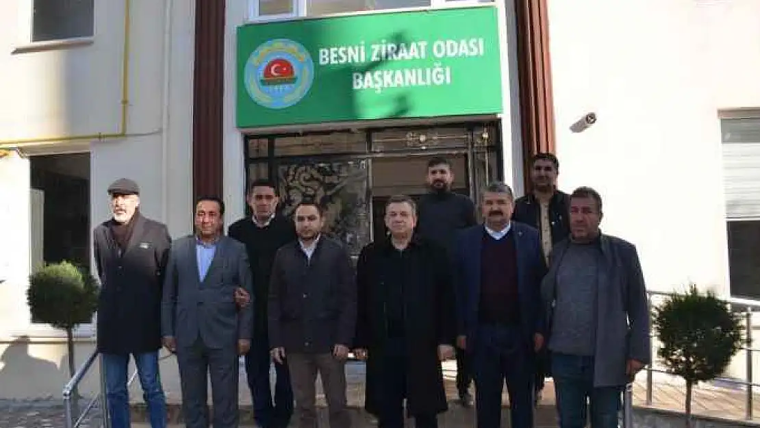 Erdemoğlu ve Kaymakam Partal'dan Ziraat Odasına hayırlı olsun ziyareti