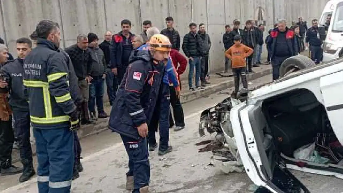 Adıyaman'da takla attan otomobilin sürücüsü yaralandı