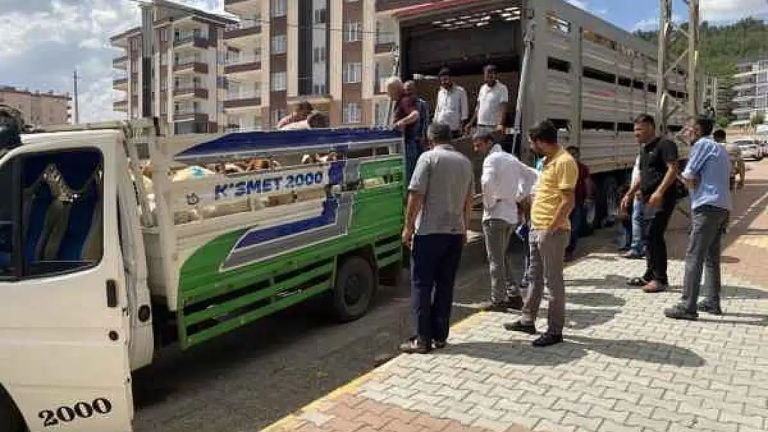 Depremde Hayvanlarını Kaybedenlere Hayvan Dağıtıldı