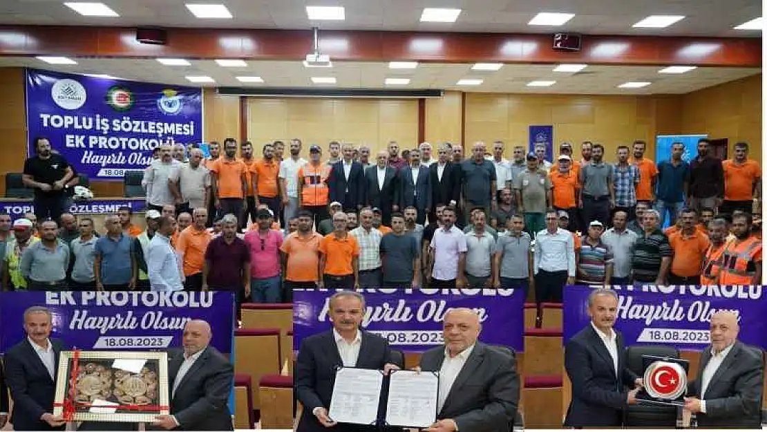 Adıyaman Belediyesi ile Hizmet-İş Sendikası Ek Protokol İmzaladı