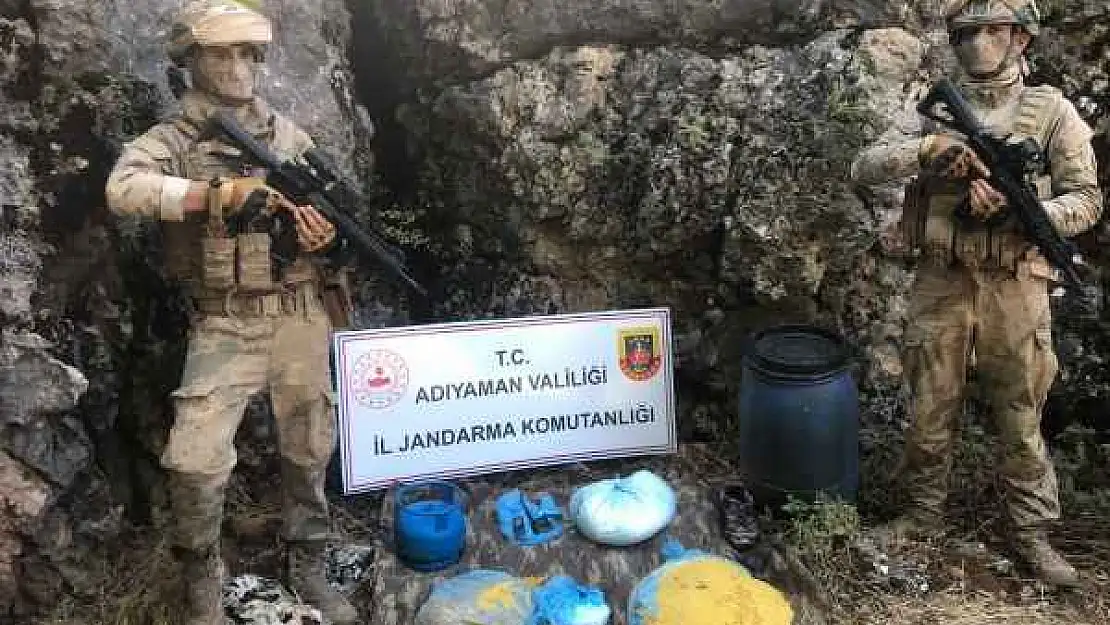 Adıyaman'da Teröristlere Ait Yaşam Malzemesi Ele Geçirildi