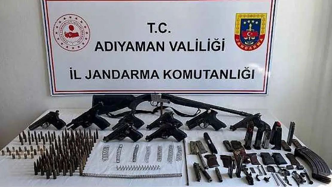 Adıyaman'da Çok Sayıda Silah Ele Geçirildi