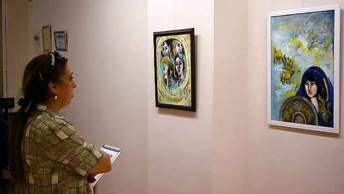 Ergül'ün Sanko Sanat Galerisi'nde açtığı sergi devam ediyor