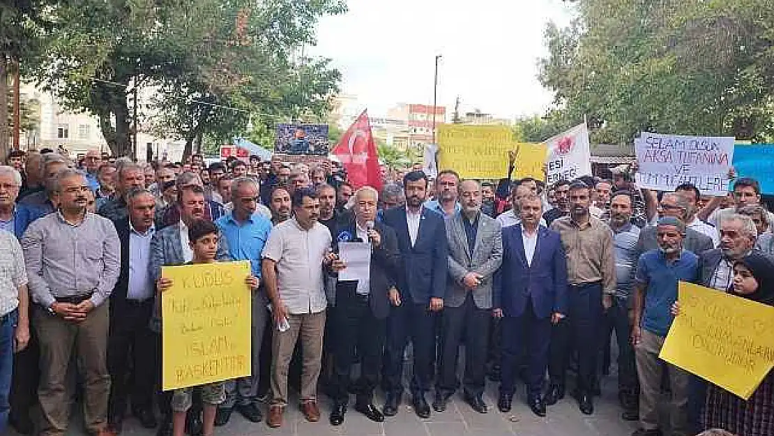 Adıyaman'daki STK'lar Filistinliler için buluştu