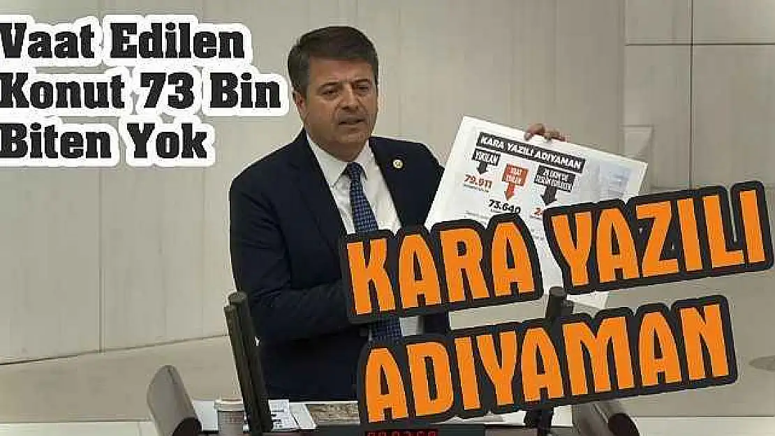 Milletvekili Tutdere TBMM'de Adıyaman'ın ve deprem bölgesinin sesi olmaya devam ediyor