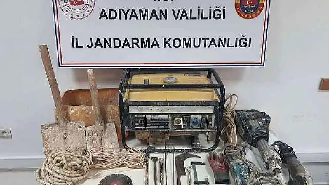 SİT alanında kaçak kazıya jandarma operasyonu