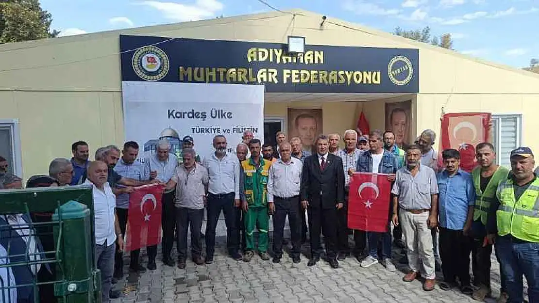 Adıyaman Muhtarlar Federasyonundan İsrail Mallarına Boykot Çağrısı