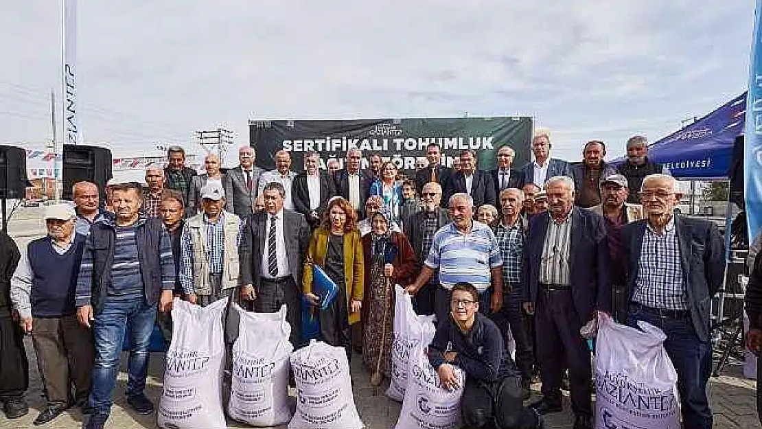 Çiftçilere 171 ton makarnalık buğday tohumunun dağıtımı yapıldı