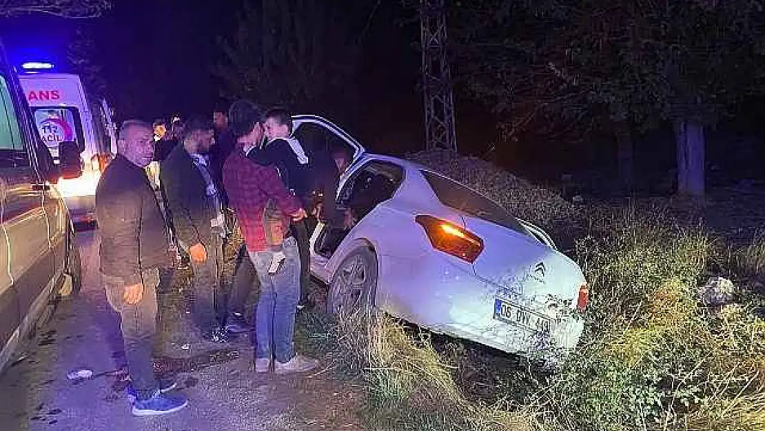 Adıyaman'da otomobil şarampole girdi: 6 yaralı (Videolu Haber)