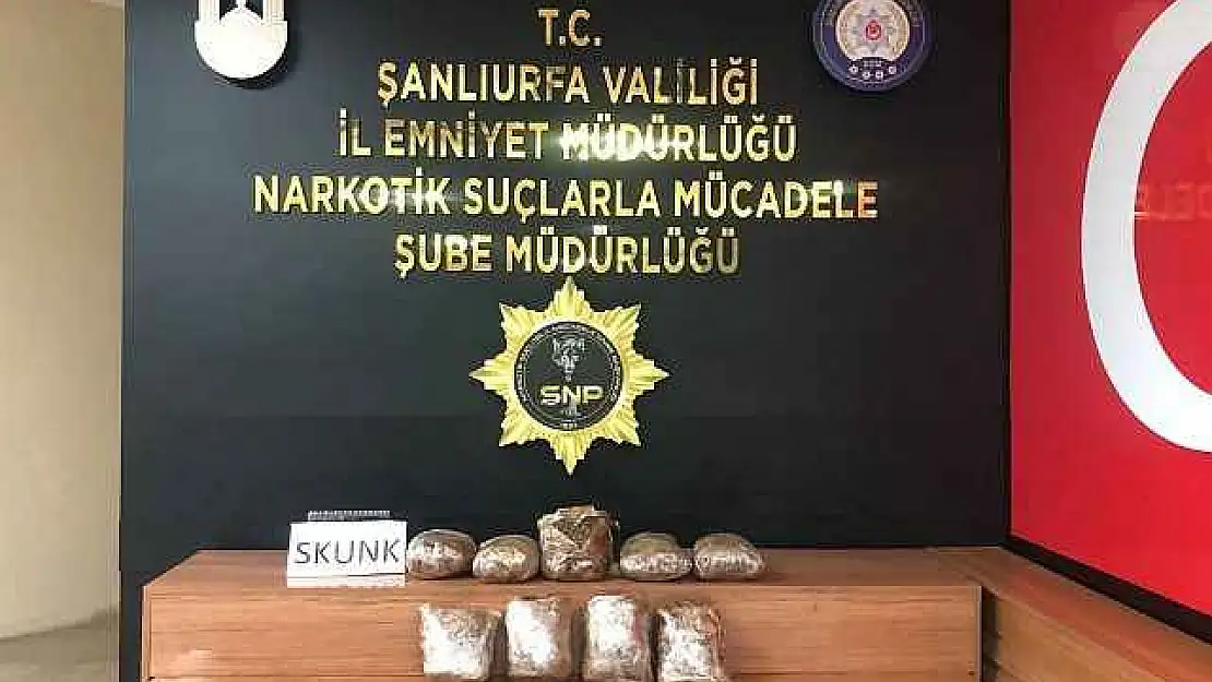 Şanlıurfa'da 4 kilo 400 gram uyuşturucu ele geçirildi