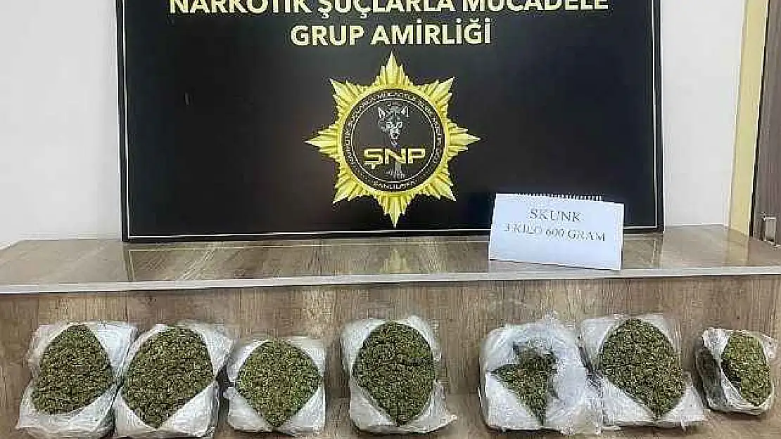 Şanlıurfa'da 3 Kilo 600 Gram Uyuşturucu Ele Geçirildi