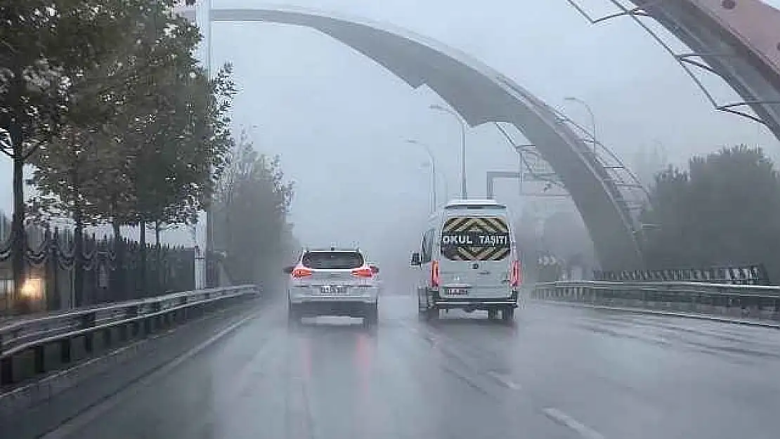 Gaziantep'te sağanak ve yoğun sis etkili oluyor