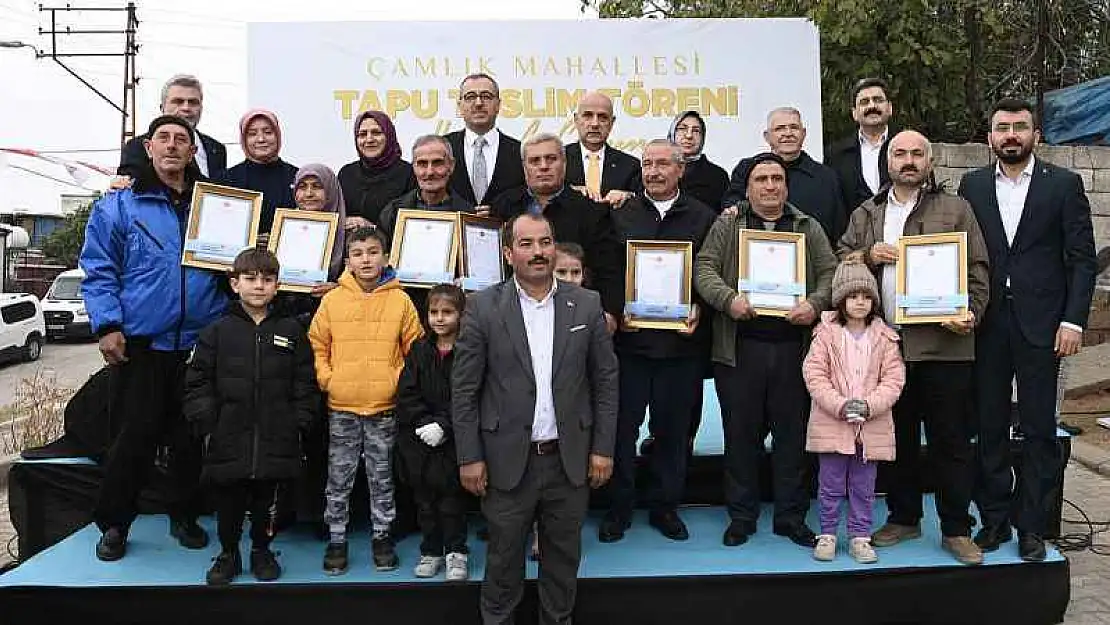 Çamlık Mahallesi'nin 40 Yıllık Tapu Sorunu Çözüldü