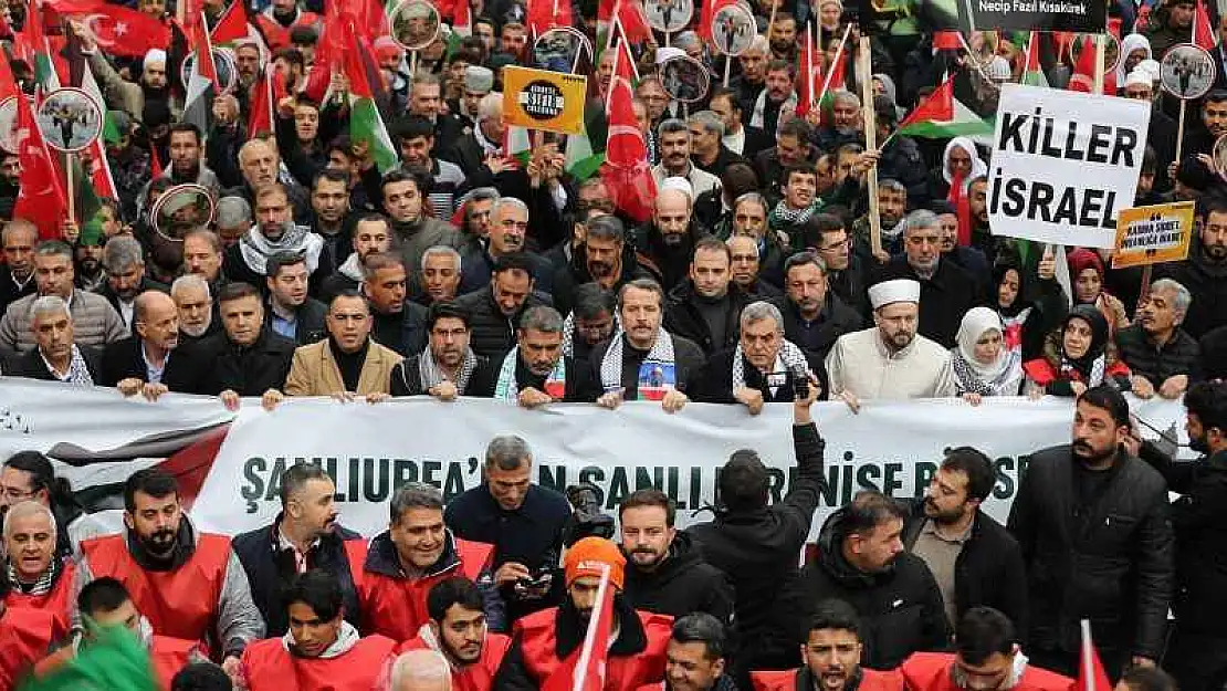 Memur-Sen'den Şanlıurfa'da 'Filistin'e Özgürlük Yürüyüşü'