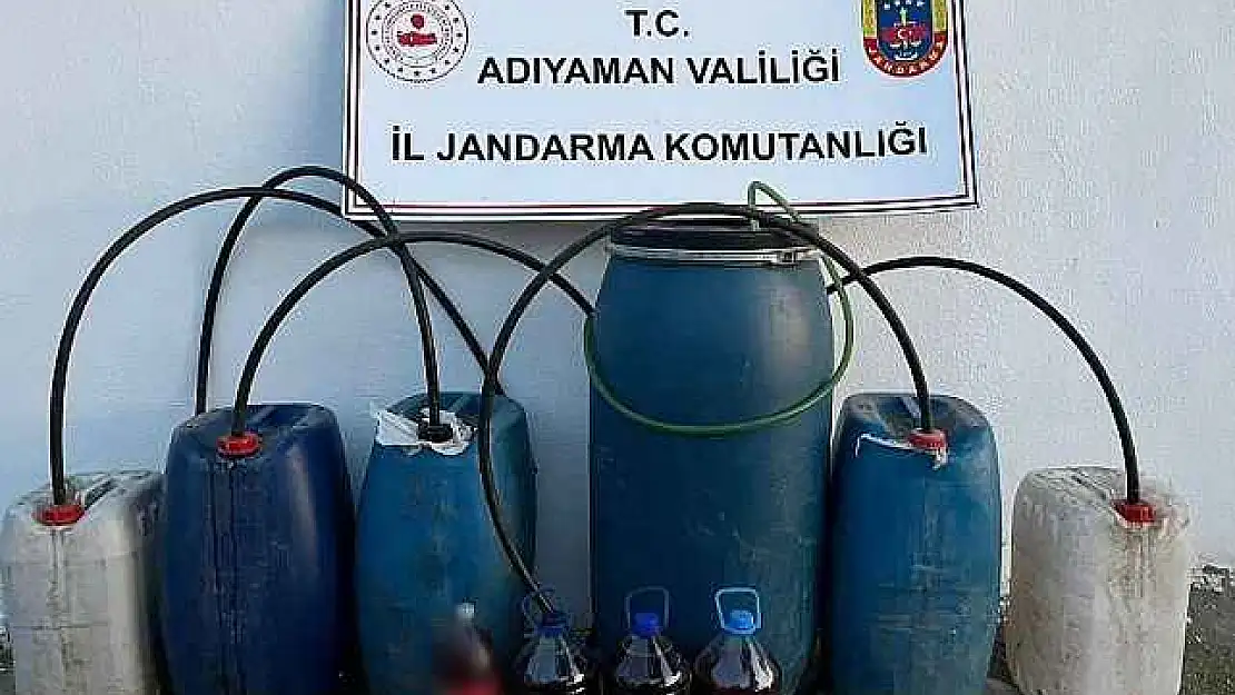 Jandarma Adıyaman'da kaçak içki ele geçirdi