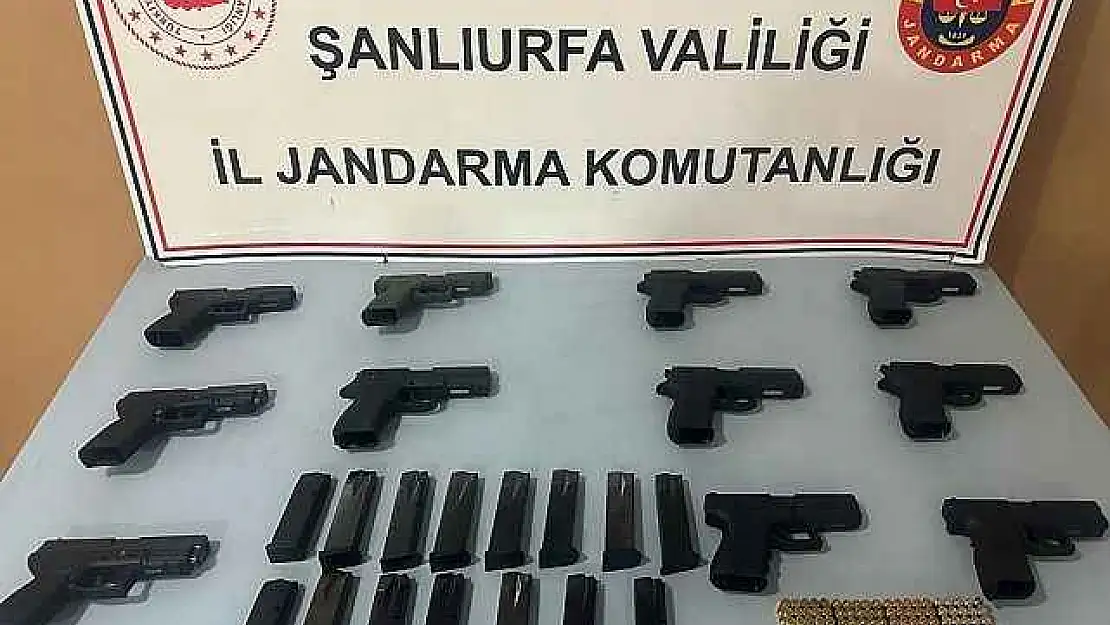 Şanlıurfa'da 11 ruhsatsız tabanca ele geçirildi: 3 gözaltı