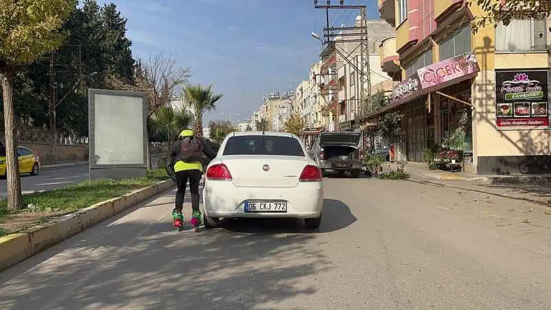 Kilis'te trafikte tehlikeli oyun