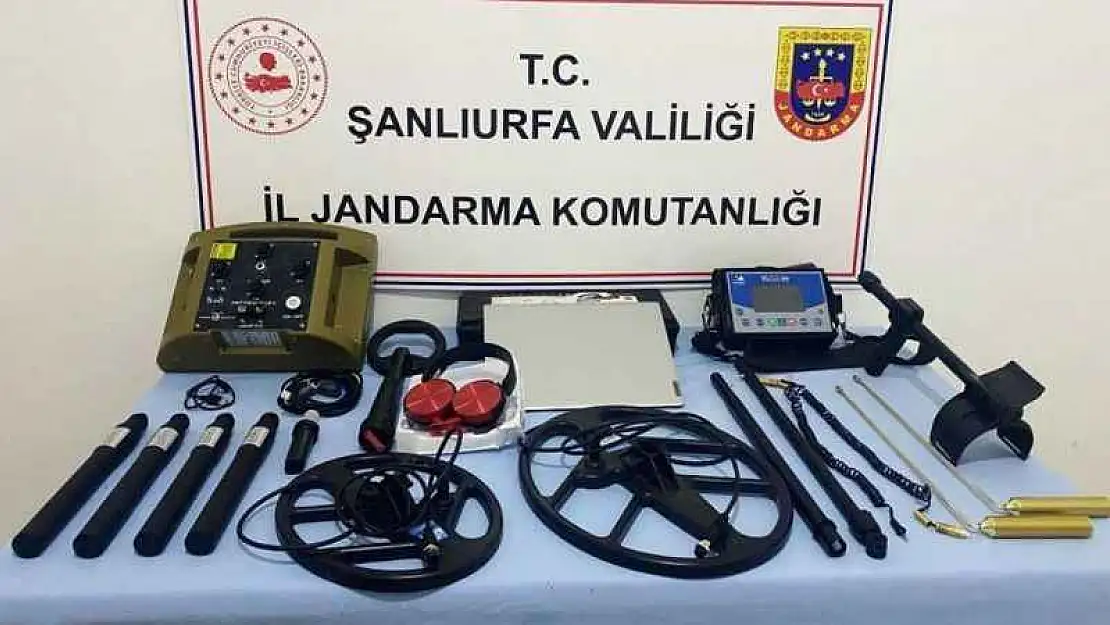 Şanlıurfa'da altın arayan 6 şüpheli dedektörlerle yakalandı