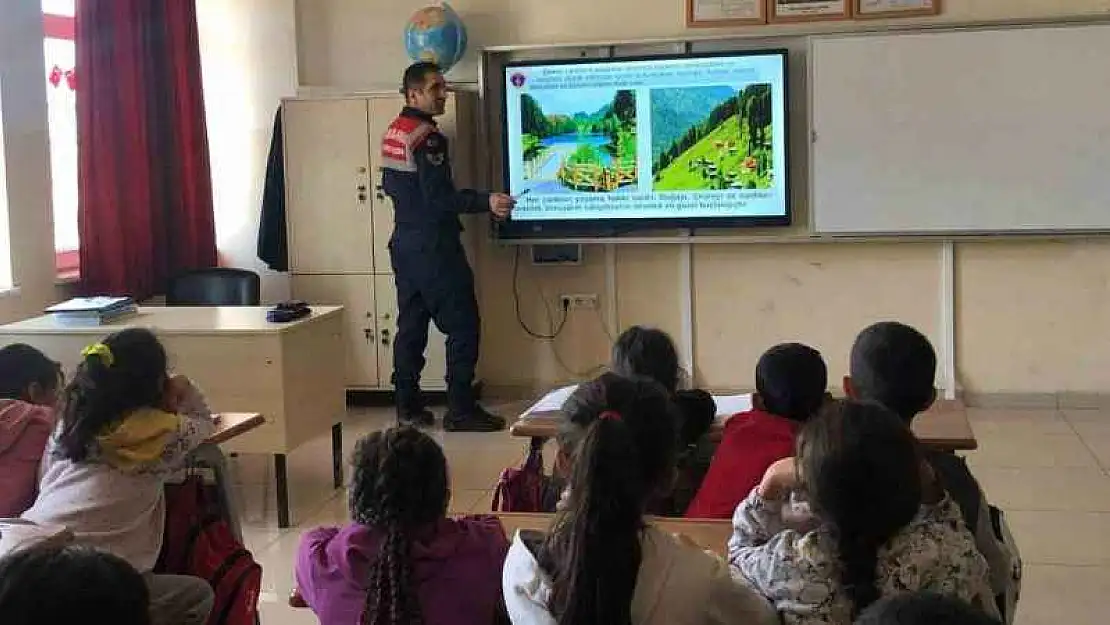 Jandarmadan çocuklara çevre bilinci eğitimi