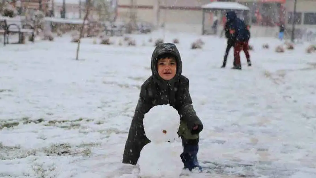 Ergani kar yağışı sonrası beyaza büründü