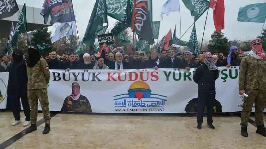 Diyarbakır'da 'Büyük Kudüs Yürüyüşü' yapıldı