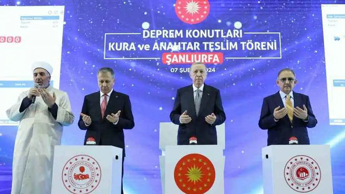 Cumhurbaşkanı Erdoğan, Şanlıurfa'da afet konutları dağıtım törenine katıldı