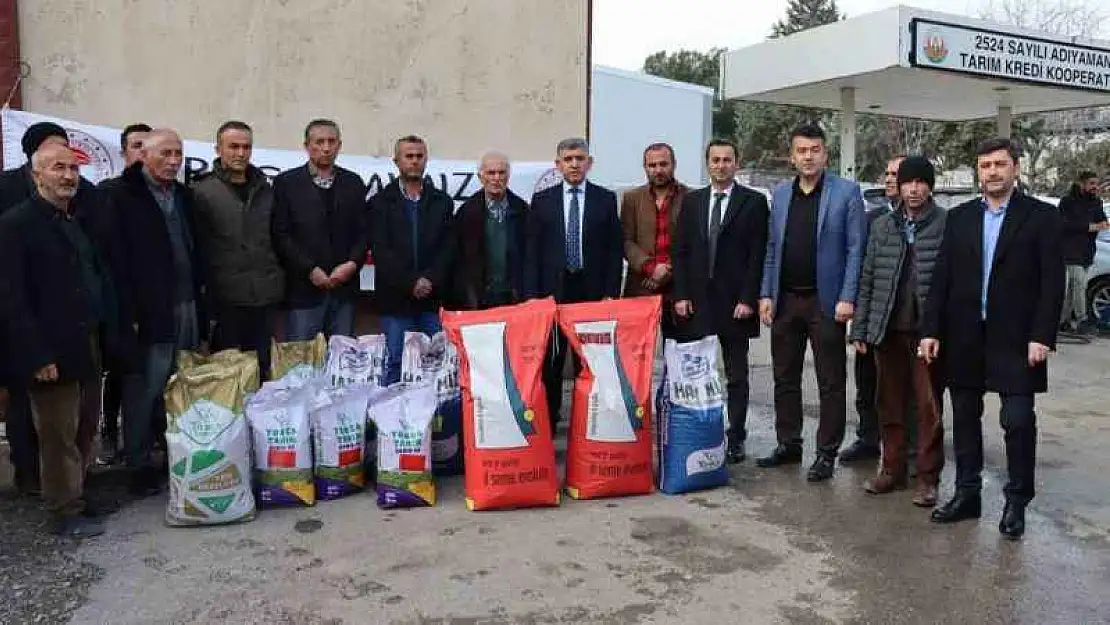 Adıyaman'da Çitçilere yem bitkisi tohumu dağıtıldı