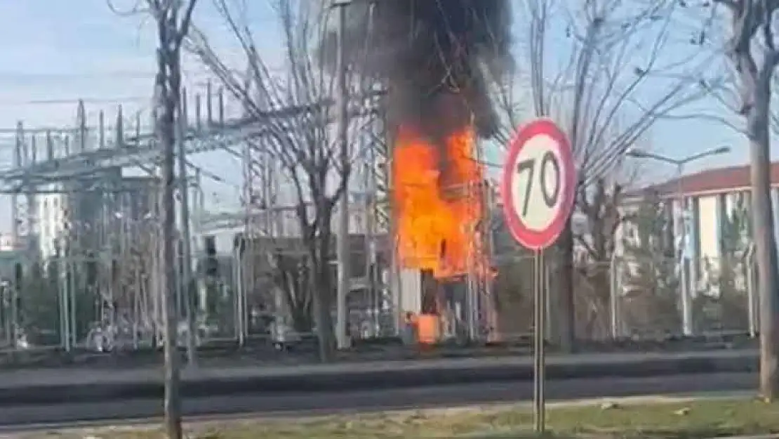 Siverek'te trafo merkezinde korkutan yangın