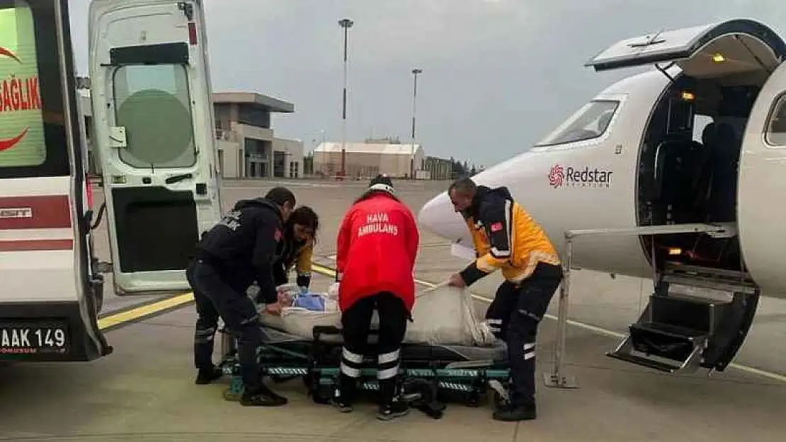 Şırnak'ta 77 yaşındaki hasta, ambulans uçakla Ankara'ya sevk edildi