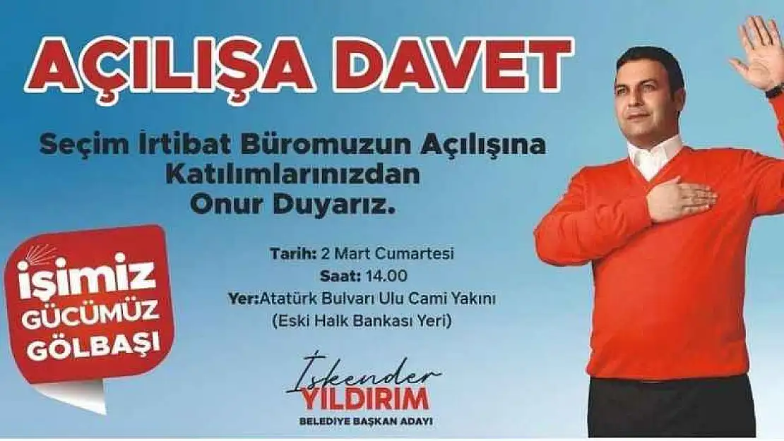 Başkan Yıldırım'dan Açılışa Davet