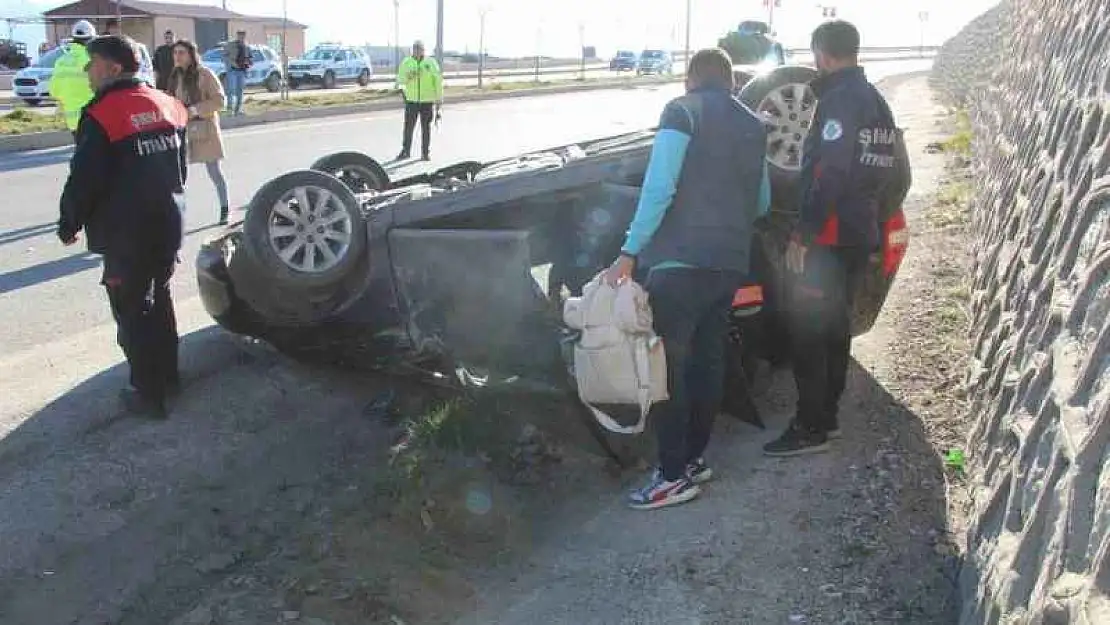 Şırnak'ta otomobil takla attı: 1 yaralı