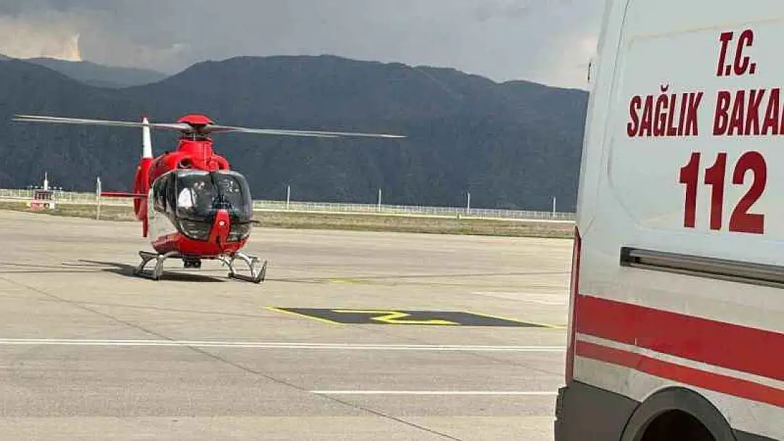 Şırnak'ta enfeksiyon şikayeti olan bebek ambulans helikopter ile Elazığ'a sevk edildi