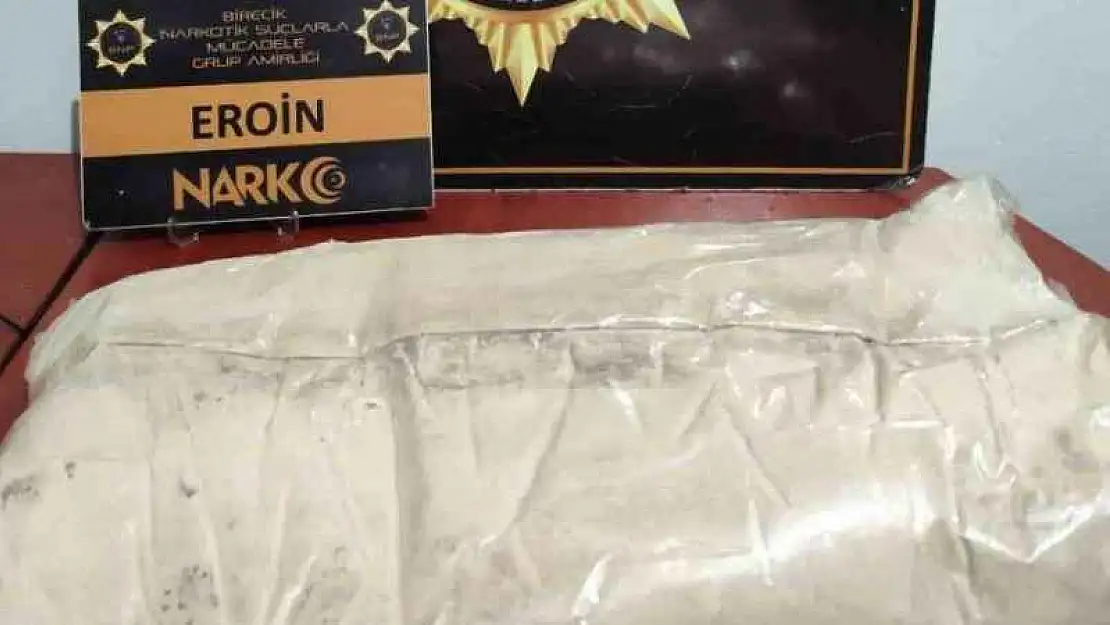 Şanlıurfa'da 3 kilo 100 gram eroin ele geçirildi