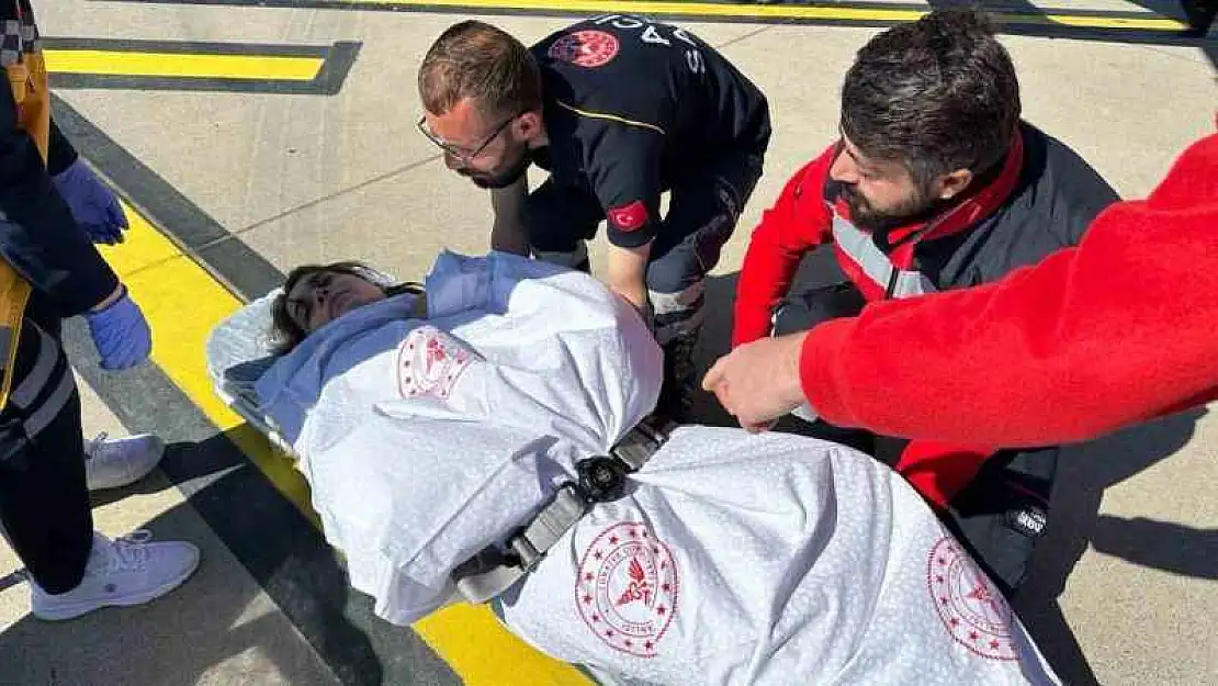 Şırnak'ta 7 aylık hamile kadın ambulans helikopterle Diyarbakır'a sevk edildi