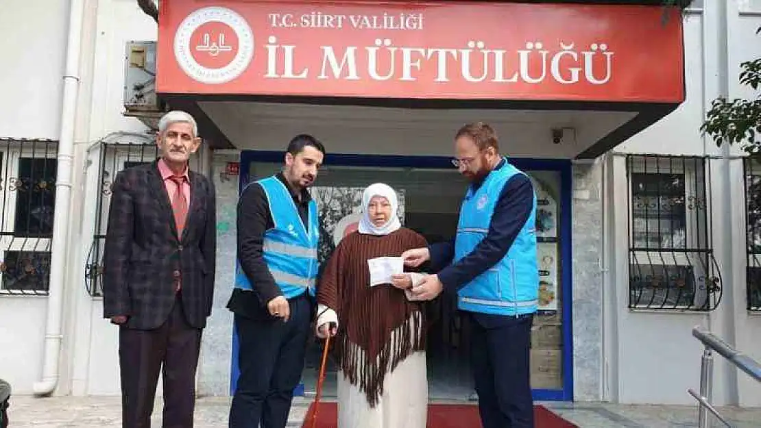 Siirtli Hadice nine kefen parasını Gazze'ye bağışladı