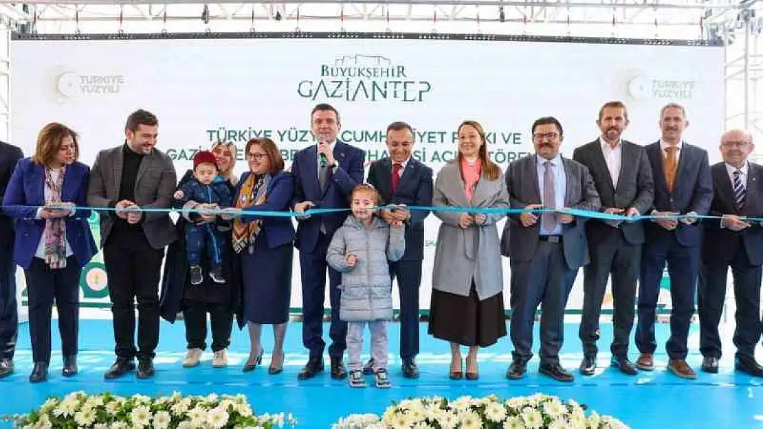 Türkiye Yüzyılı Cumhuriyet Parkı ve Gaziantep Bebek Kütüphanesi açıldı