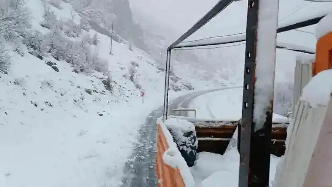 Şırnak'ta kar nedeniyle kapanan yolları açma çalışmaları başladı