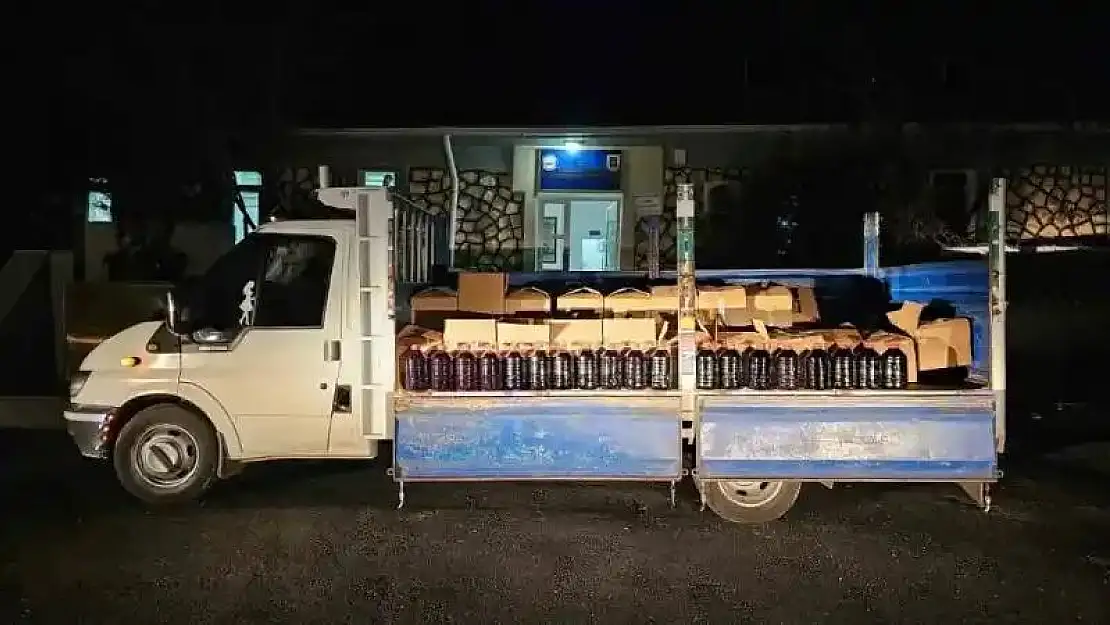 Mardin'de 1500 litre kaçak alkol ele geçirildi