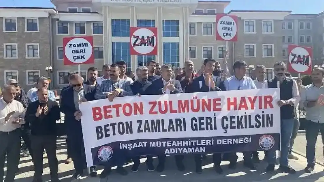 Adıyaman'da hazır beton fiyatlarına tepki