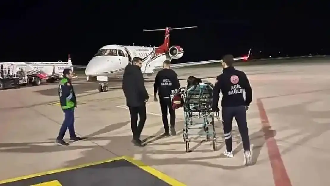 Şırnak'ta kalp rahatsızlığı geçiren kadın ambulans uçakla Ankara'ya sevk edildi